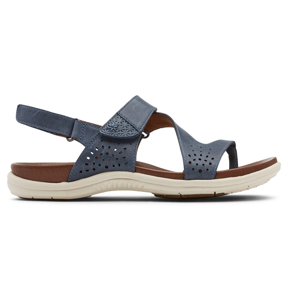 Sandale Rockport Dama Cobb Hill Rubey Flip flop Albastri - Romania 5428-VCQTJ